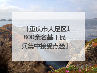 重庆市大足区1800余名基干民兵集中接受点验